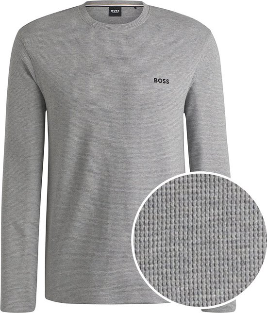 Boss Waffle LS-Shirt Bruin 50535870