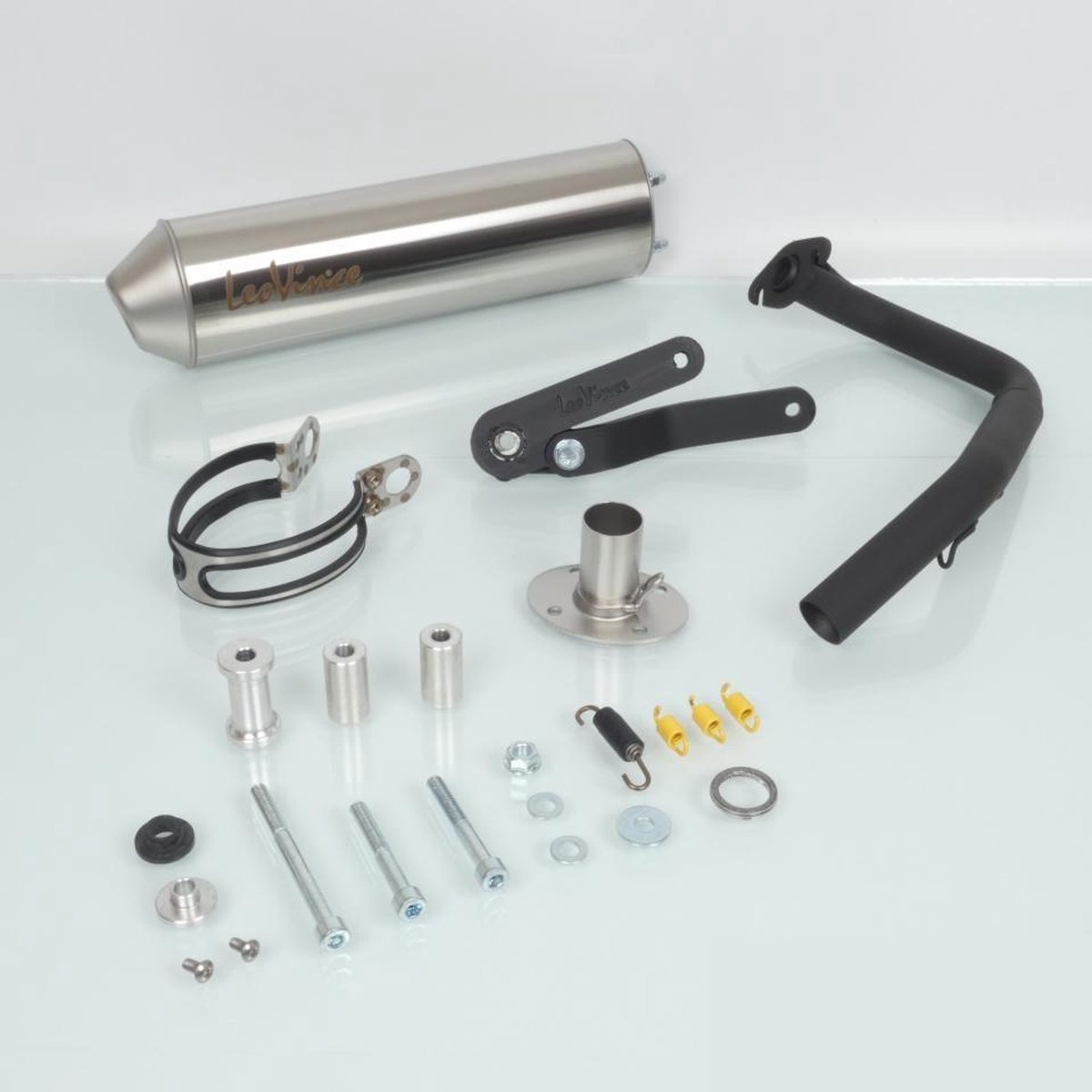 Pot d échappement Leovince pour Scooter Peugeot 50 Kisbee 4T 2010 à 2020 7470 / QM50QT-6 / 139QMB Neuf