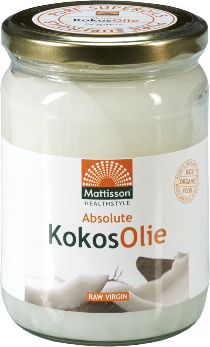 Mattisson - Kokosolie Biologisch - Coconut Oil - Extra Virgin - 500 ml