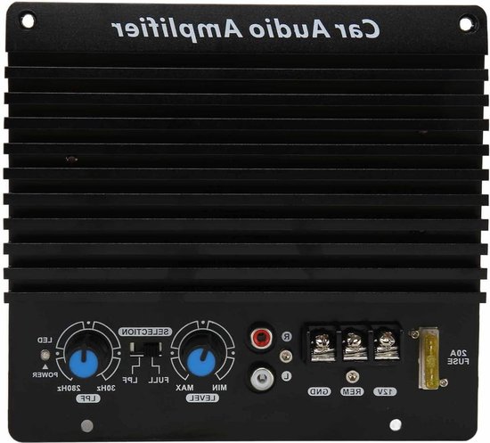 FK205 1000W Car Audio Amplifier with High Power, 12V Powerful Bass Subwoofer Amplifier for Vehicles, Can Push 8 Inch To 12 Inch Woofer, 1000W Peak Power, 300W
