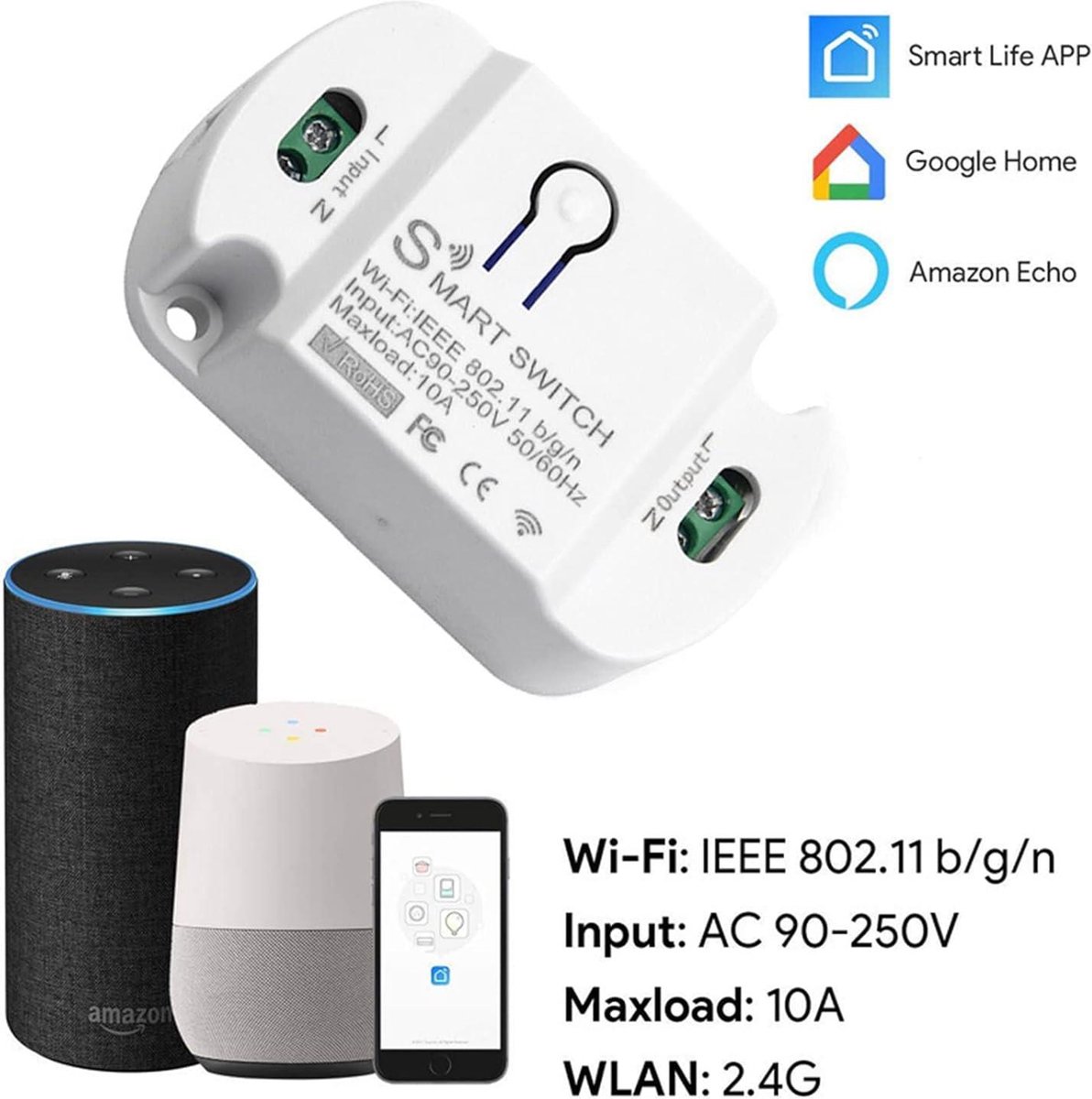 Byecold draadloze lichtschakelaar voor LED panelen met wifi - Extra Warmte