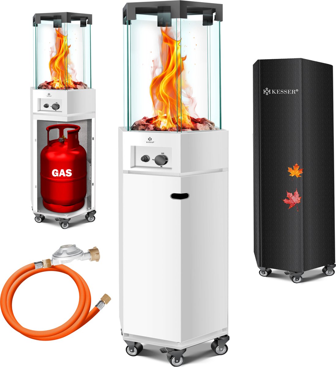 Santorini Inferno Flame Patio Heater Chauffe Terrasse Inferno