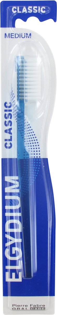 Goedkoopste Elgydium Klassieke Tandenborstel Medium (Kleur Blauw