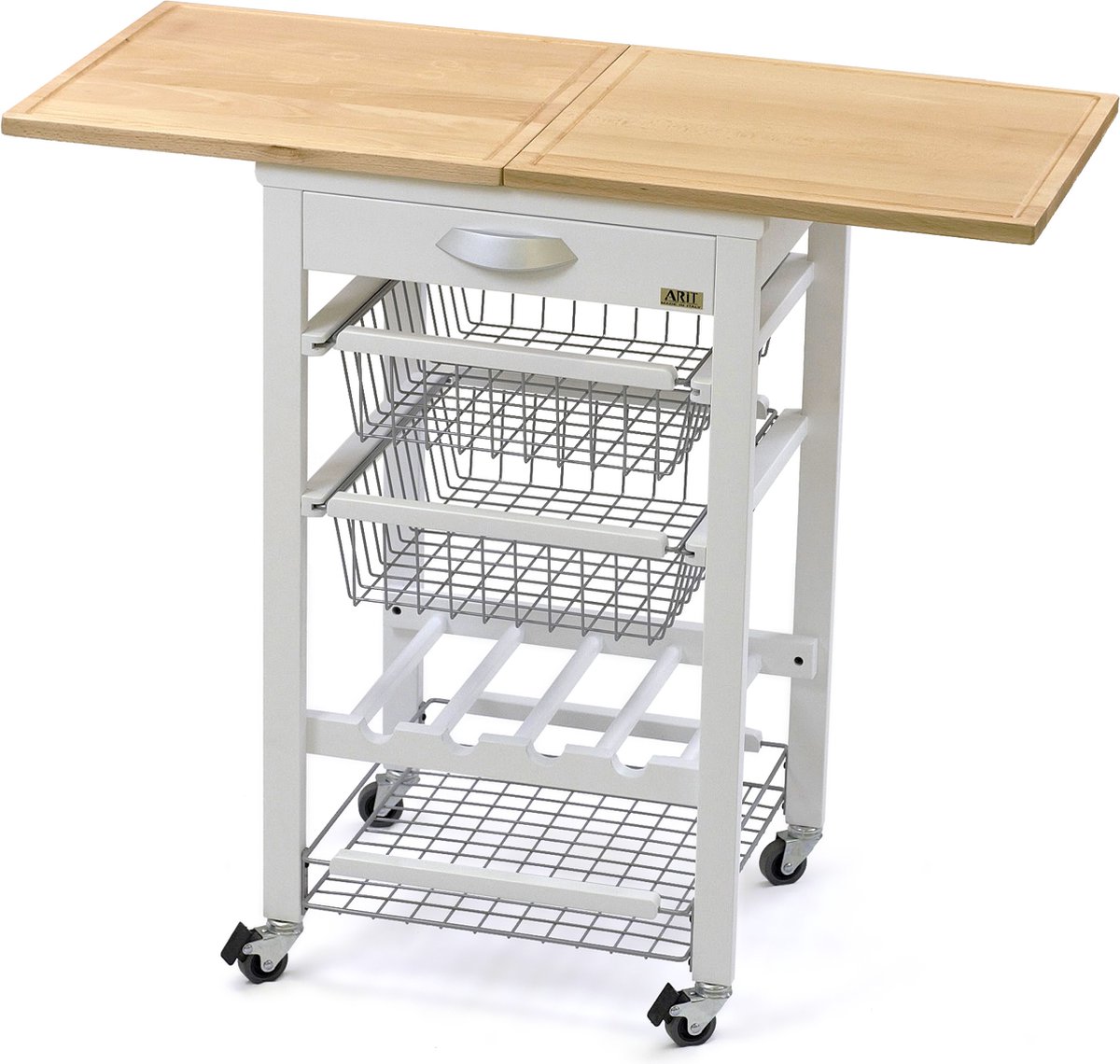 Keukentrolley GASTONE bianco