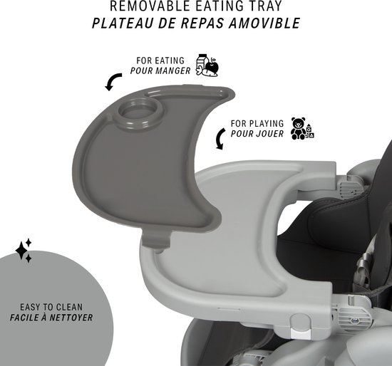 Chaise Haute Baninni - Grow Chair Roma Grijs