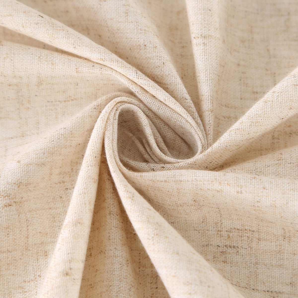 La'Moussawi ® Tijdloos Beige Tafellaken van Katoen en Linnen met Elegante Kwastjes voor Diverse Gelegenheden