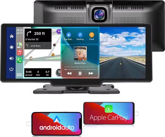 CarPlay Scherm met Dashcam - Android Auto scherm met Camera - Universeel van CarPlay — afbeelding 5