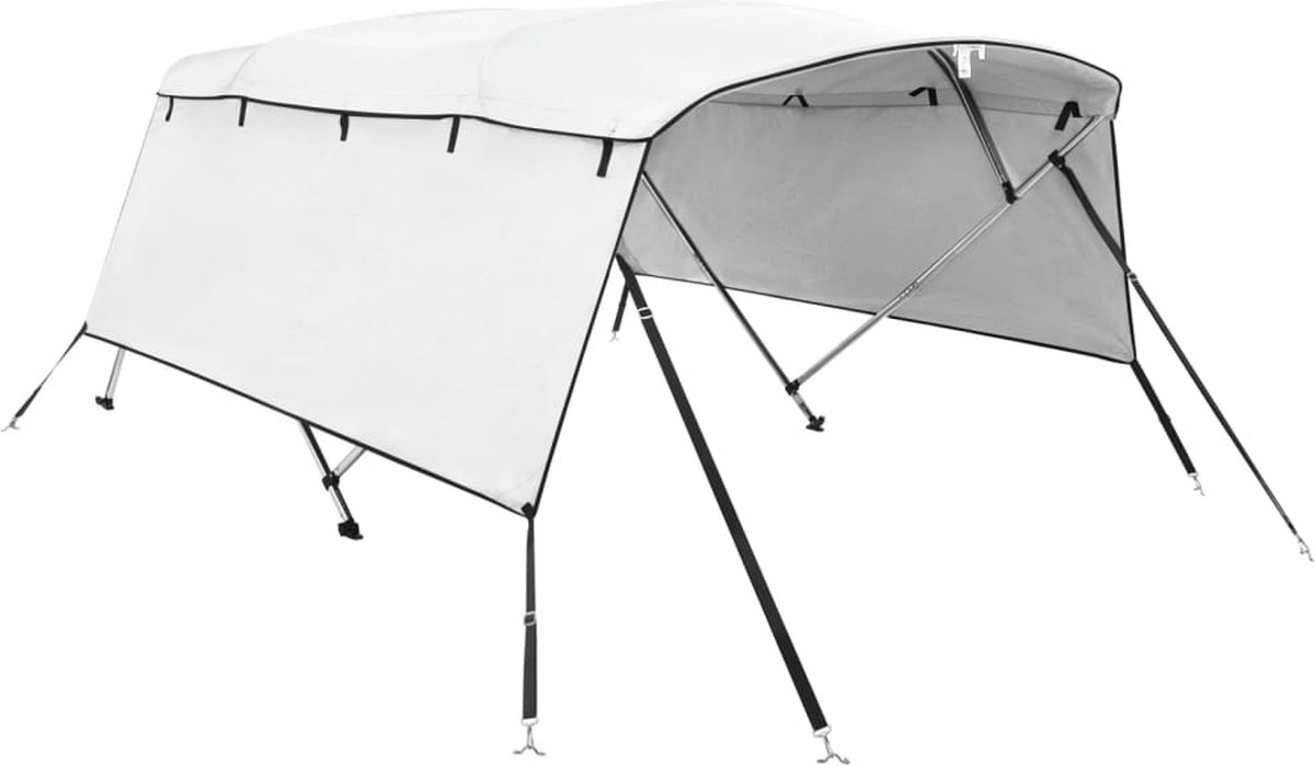 vidaXL - Biminitop - 4 - bogen - met - zijwanden - 243x(170-182)x137 - cm