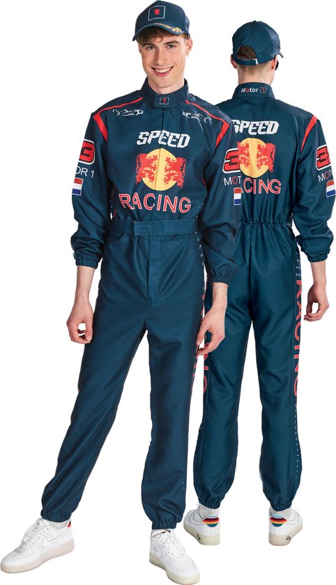 Dark Blue travelstof jumpsuit met korte mouwen van Mi Piace 275