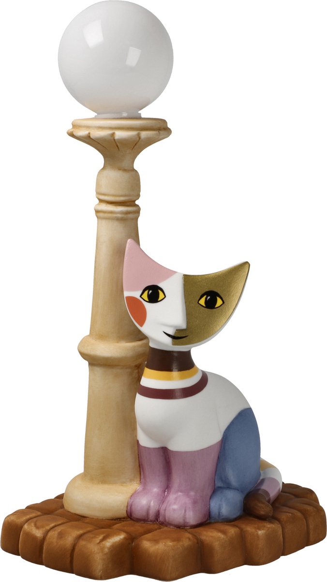Goebel - Rosina Wachtmeister | Decoratief beeld met lamp Chiaro di Luna | Porselein - 18cm - 2024