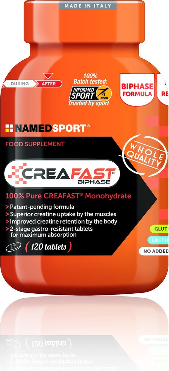 Goedkoopste Named Sport Creafast Tweefasig 120 Eenheden Neutrale Smaak Tabletten Veelkleurig