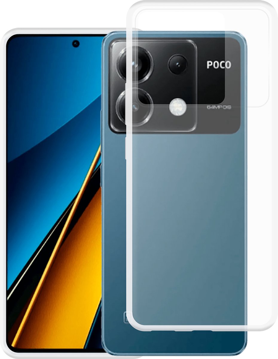 Cazy hoesje geschikt voor Xiaomi Poco X6 Hoesje Siliconen - Flexibele Case - Transparant