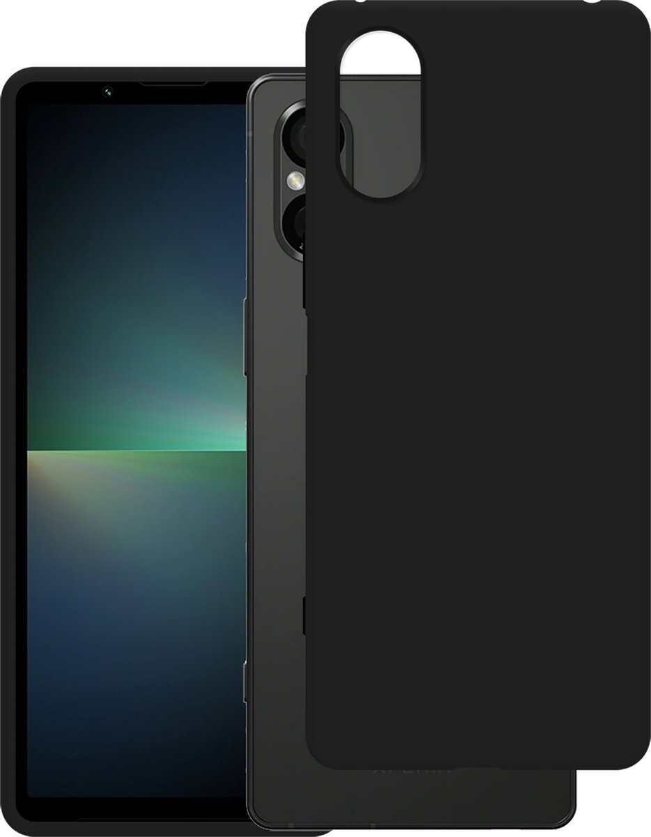 Cazy hoesje geschikt voor Sony Xperia 5 V Hoesje Siliconen - Flexibele Case - Zwart