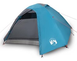 vidaXL - Koepeltent - 4-persoons - waterdicht - blauw