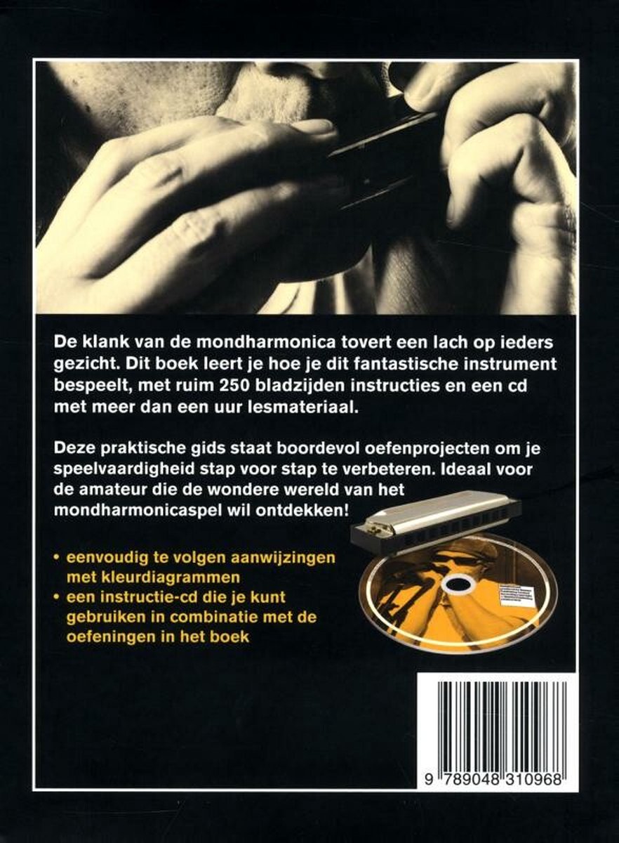 Leer mondharmonica spelen - back cover