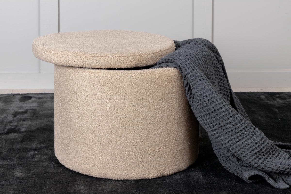 Svea - Blaze poef - teddy - beige