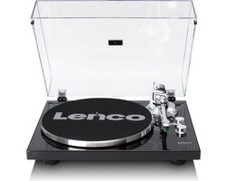 Lenco Platenspeler met Bluetooth - Metalen draaiplateau toonarm en contragewicht - Lenco Expertise lijn - LBT-215BK - Piano Black