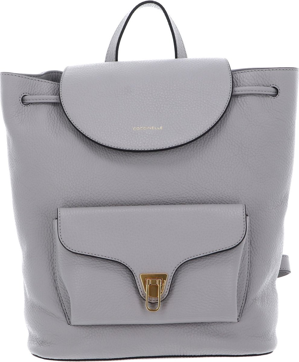 COCCINELLE Leren Vrije tijd rugzak Rugzak Beat Soft Backpack Light Grey Lichtgrijs