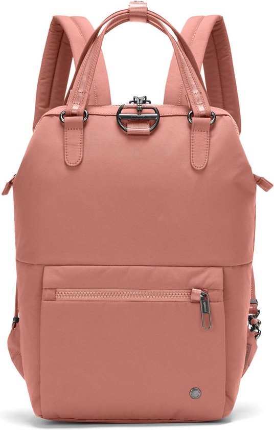 pacsafe Vrije tijd rugzak Rugzak met laptopvak Citysafe CX ECONYL® Mini Backpack 11L Rose Zalmroze