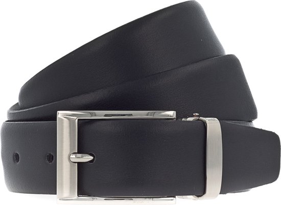 Vanzetti Cuir Ceinture Dresscode: Business 35mm Cambered Belt W115 Black Noir