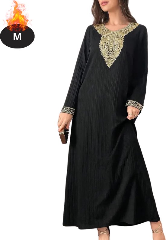 Djellaba Premium kwaliteit voor dames, 1 stuk, sublime djellaba, rood, draagbaar als een abaya dames, een kaftan of een Marokkaanse kaftan (XXL