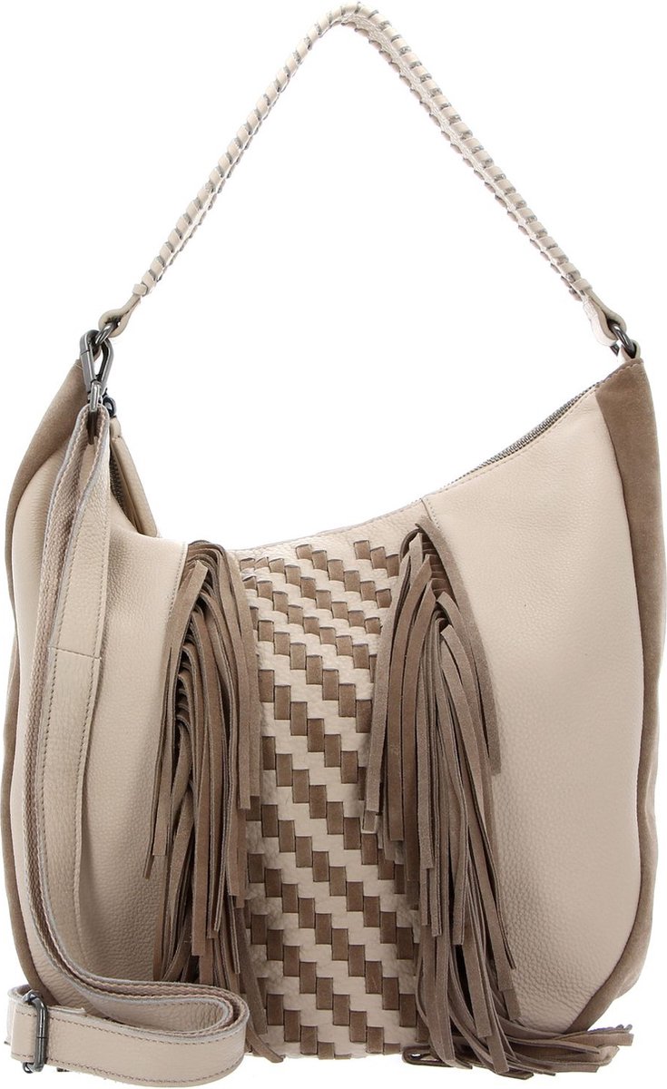 FREDsBRUDER Leren Schoudertas Frizzle Collection Frizzle Hobo Cream Beige