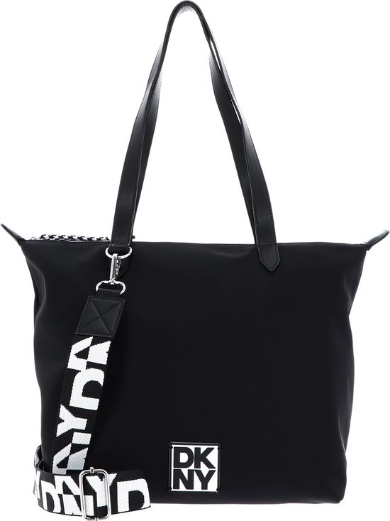 DKNY Sac shopper Sac à épaule bandoulière Milan Bkheights Shopper Black / Silver Noir