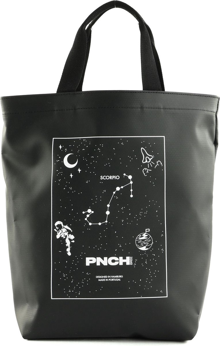 BREE Shopper Punch Star Bag Scorpio Zwart