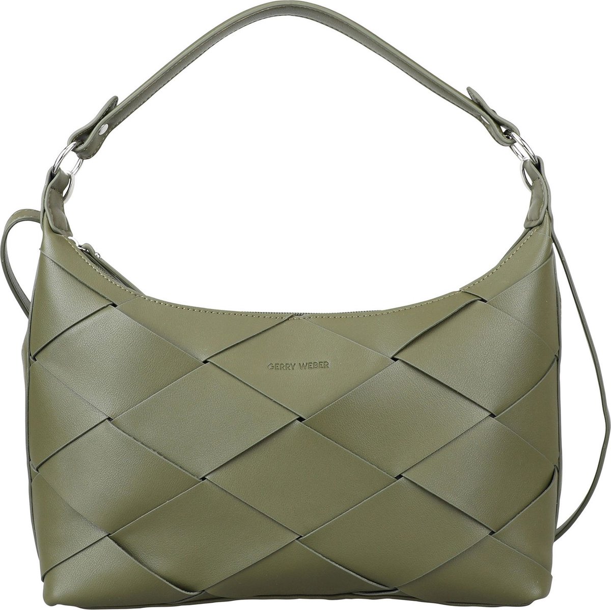 GERRY WEBER Schoudertas Checkers 1.0 Hobo MHZ Khaki Olijfgroen