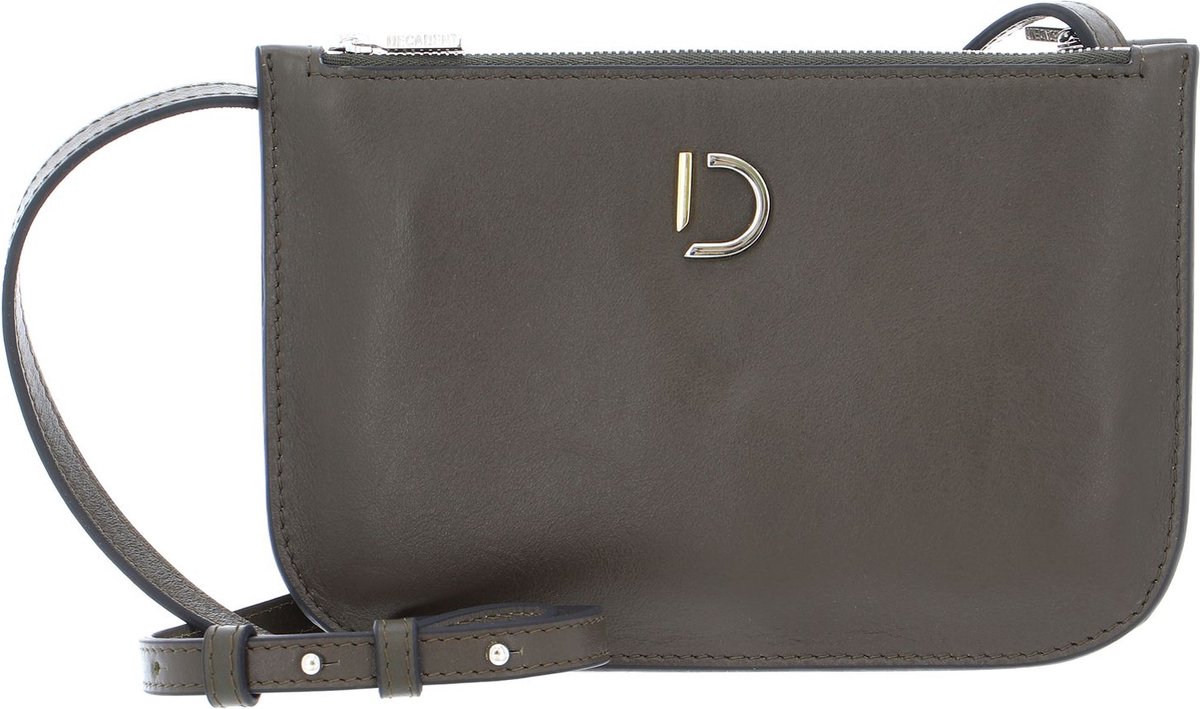 DECADENT Leren Schoudertas Avondtas Marcia Small Double Bag Nappa Army Groene
