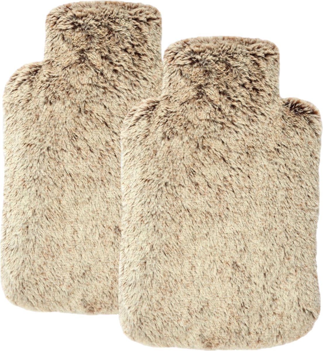 Goedkoopste MARBEAUX Warmwaterkruik - Set van 2 Stuks - Kersenpitkussen - met Hoes - Herbruikbare - Warmtekruik - Magnetron - Pittenzak