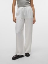 Pantalon Vero Moda Vmmelaney Hw Loose Pant Wvn Ga Noos 10316385 Blanc White Femme Taille - XS