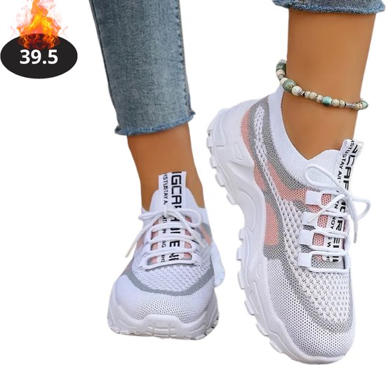 Chaussures pour femmes Livano Femme - Baskets pour femmes - Confortables - Sportives - Décontractées - Adultes - Rose - Taille 39,5