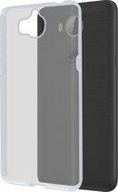 Azuri Huawei Y6 (2017) hoesje - Glossy backcover - Transparant