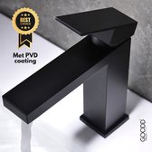 GOODD® St.Tropez - Wastafelkraan - Kraan - Mengkraan - Zwart - PVD coating