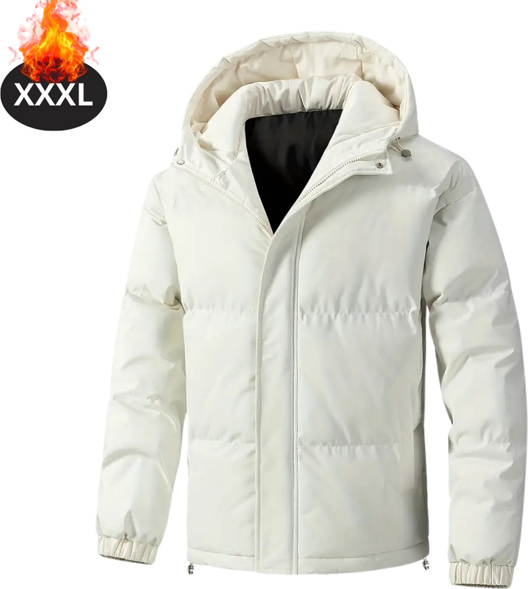 Livano Winterjas Parka Heren Winter Jas Volwassen Stijlvol Beige