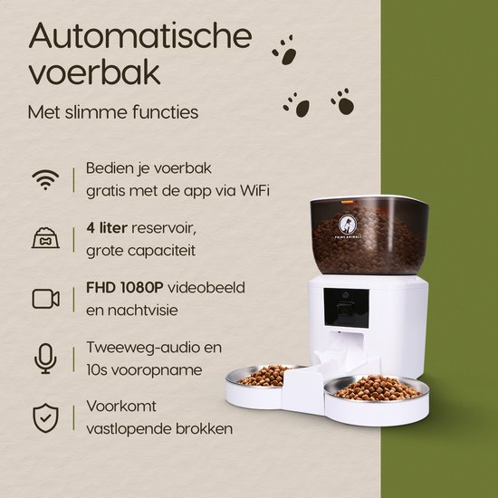 Prime AnimalZ 2 in 1 Automatische Voerbak Kat & Hond Prime AnimalZ 2 in 1 Automatische Voerbak Kat & Hond