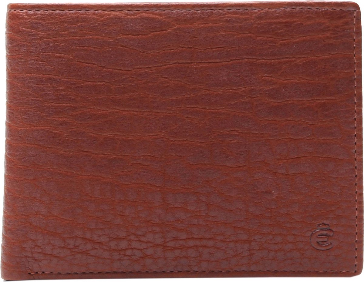 Esquire Portemonnee Bison Wallet Cognac Bruine