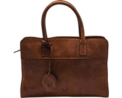 Rise of Rosa Brenton Medium Schoudertas Leer - Cognac