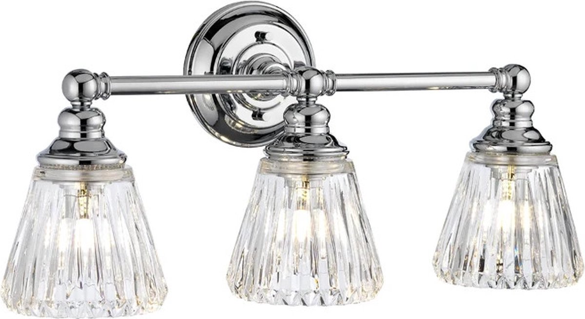 Quintiesse LED Badkamerarmatuur Keynes | 3W 3000K 300Lm 830 | IP44 | Dimbaar | Polished Chrome