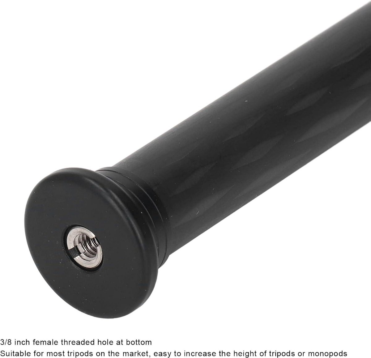 Verlengstang statief - 2 secties, telescopisch ontwerp, conversiemoer - 3/8 inch schroefgaten (22 mm) .