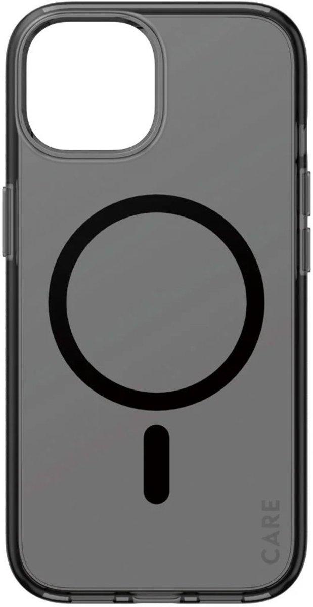 CARE by PanzerGlass Flagship Case Smokey Urban Combat w. - Zwart MagSafe iPhone 15
