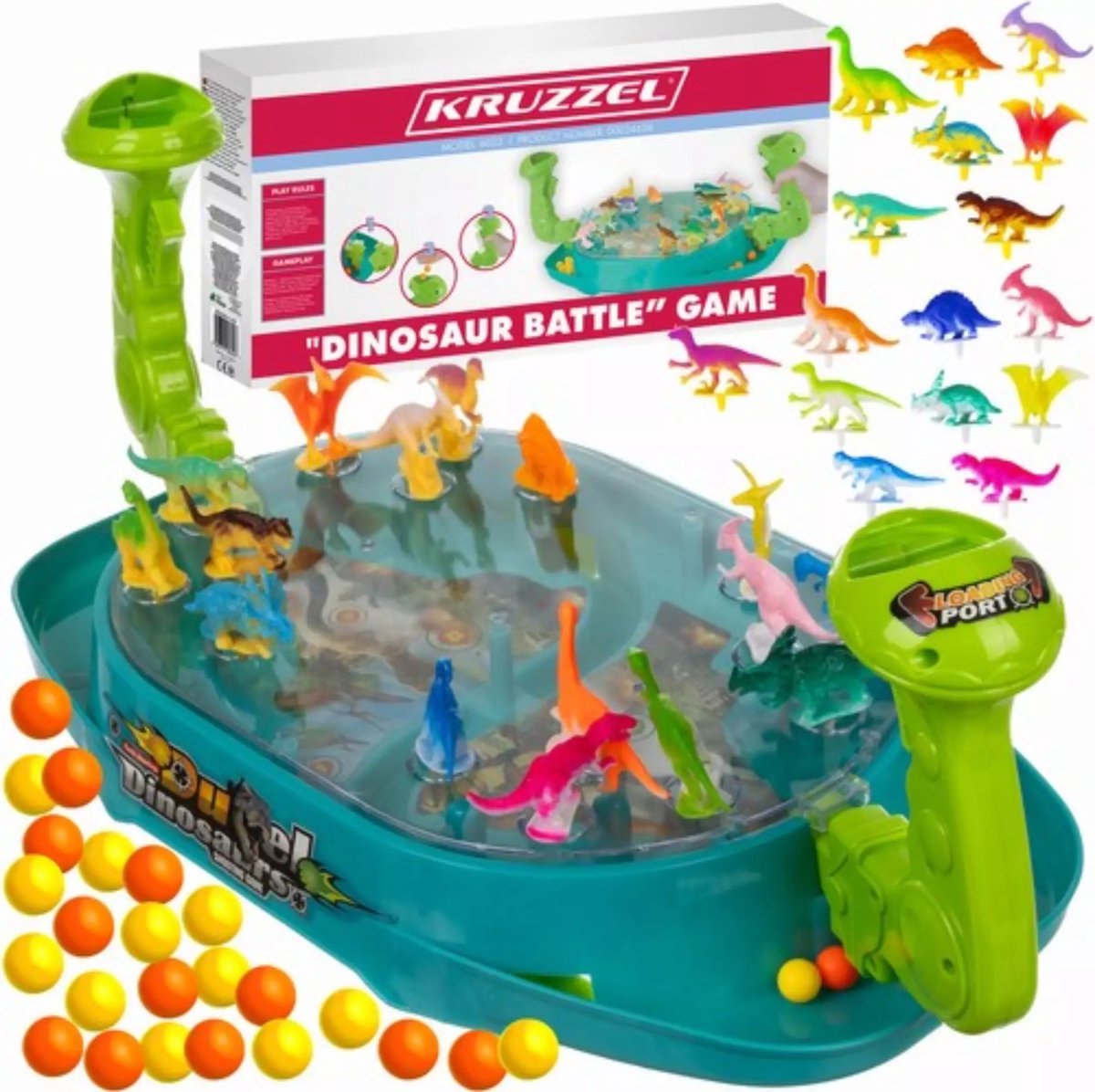 Kruzzel Arcade Game "Dinosaur Battle" - Competitief Kinderspel - Voor 3-10 Jaar