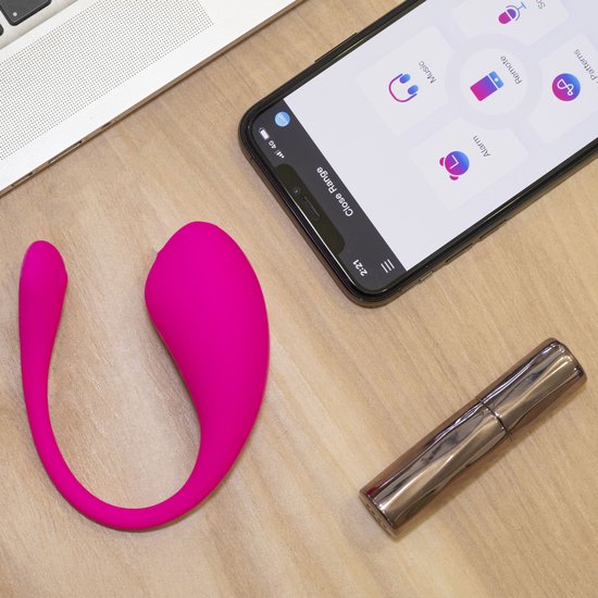 Lovense - Lush 3.0 - Draagbare Vibrator - Vibrerend Ei - Appgestuurd Luxe Vibratie Eitje - Sex Toys voor Vrouwen - Vibrators voor Vrouwen - Sex Toys voor Koppels - Roze