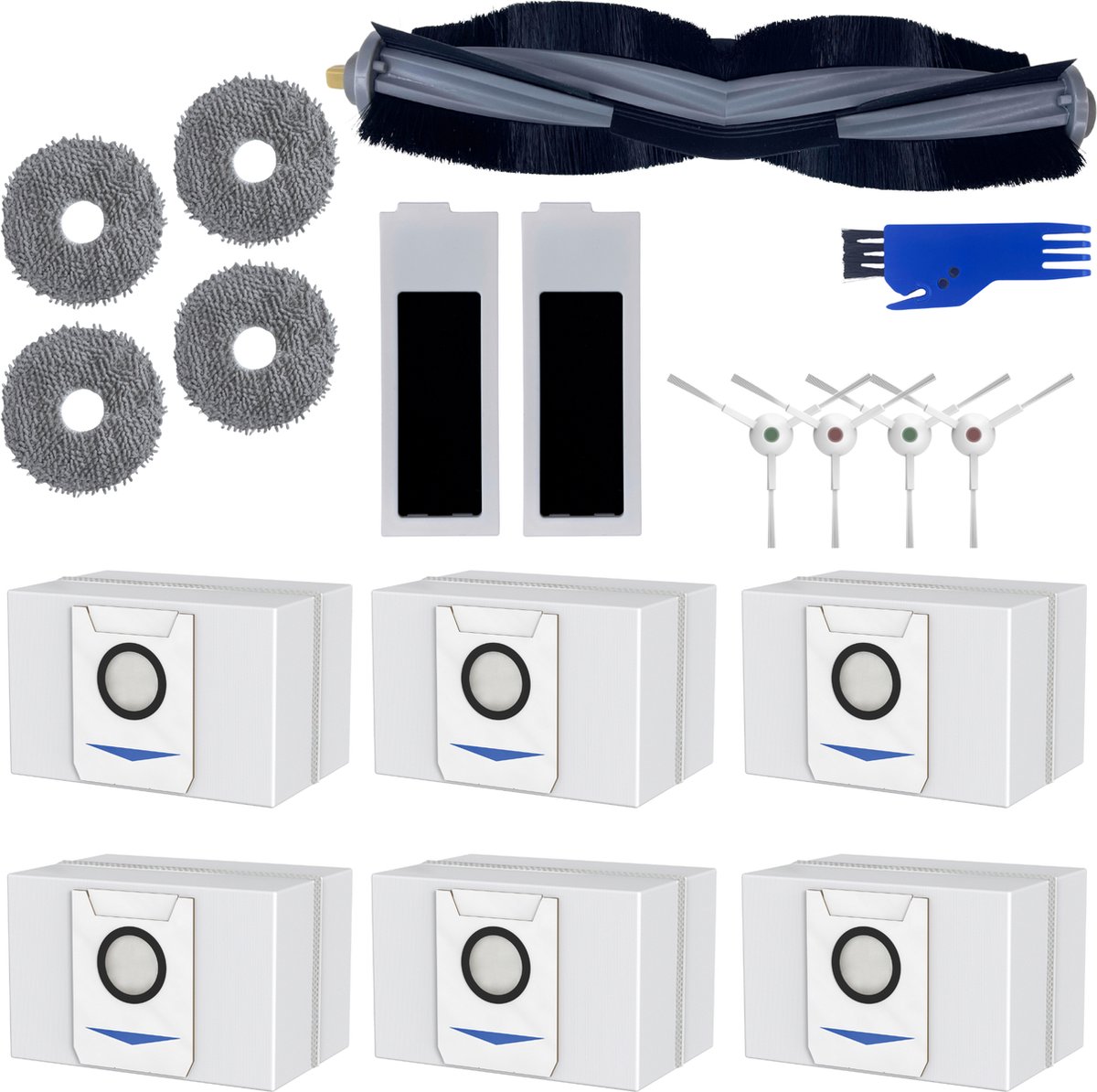 Accessoirespakket voor Ecovacs Deebot T20 Omni/T20E Omni - Zak/Filter/Dweil/Zijborstel/Afzuigrol