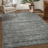Relax Oslo - Laagpolig Effen Vloerkleed - Modern Tapijt - Grijs- 400x500 CM