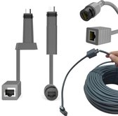 Adaptateurs d'extension Starlink Dish Cable - Connecteur RJ45 1200 Mbps - Prise SPX - 124 pouces et 137 pouces - Connexion rapide