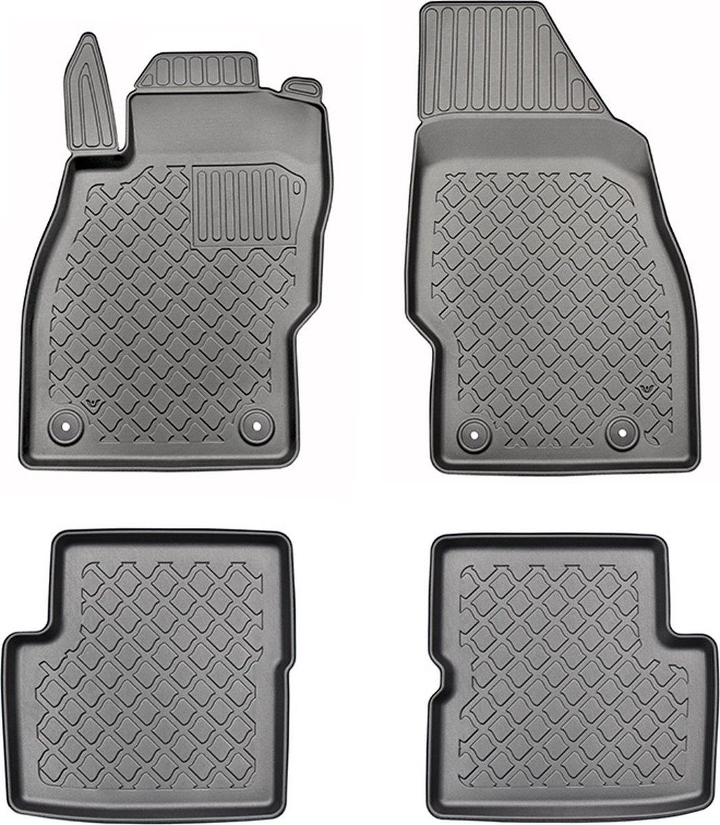 3D Automatten voor Opel Corsa D en Corsa E (2006-2019) - 4-delig - TPE-Rubber