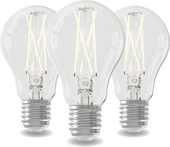 Calex LED lamp E27 – 4W – dag- en nachtsensor – 3 stuks