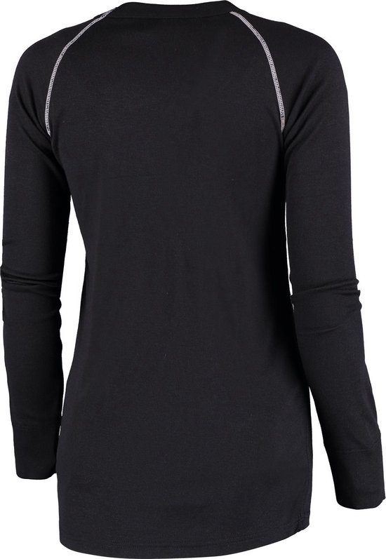 NOMAD® Lichtgewicht Thermoshirt Dames - Lange mouwen - L - Baselayer - Longsleeve Thermo - Droog & Warm - Zwart van Merkloos — afbeelding 4